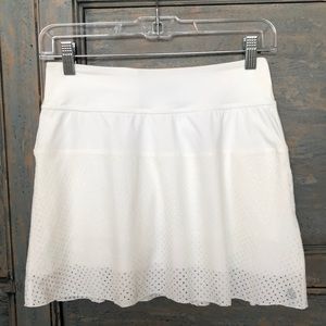 Lija White Mesh Tennis Skirt XS